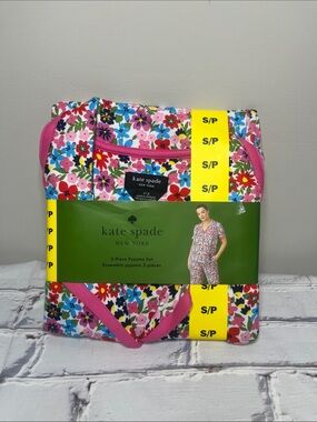 Kate Spade Floral Print Two Piece Summer Pyjama Set